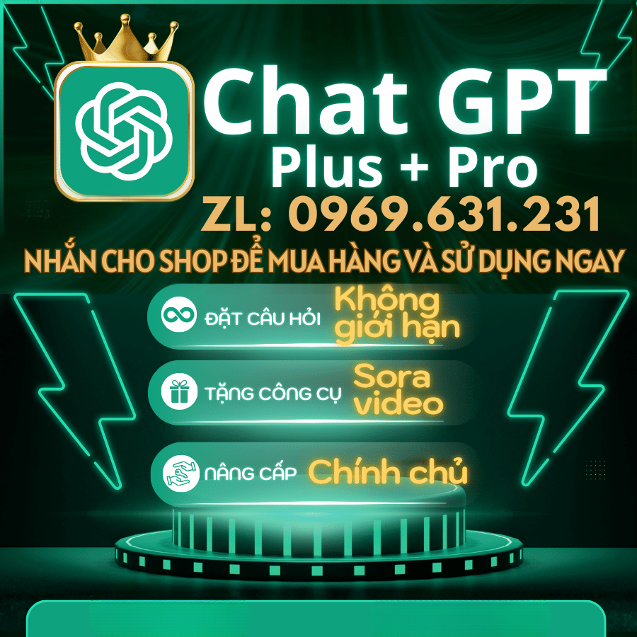 ChatGPT Plus (Add chính chủ) Chatbot thông minh nhất hiện nay (Tặng CANVA PRO 1 NĂM)