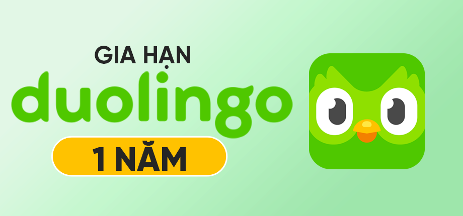 Nâng cấp Duolingo SUPER chính chủ 1 năm